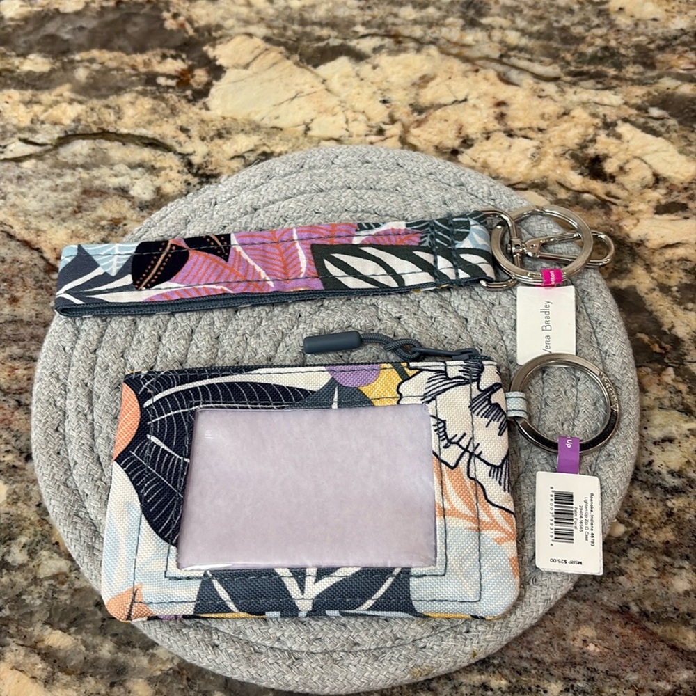 NWT Vera Bradley Key Leash and I.D. Case